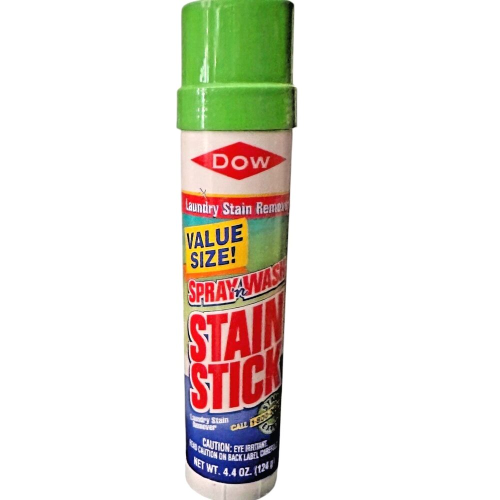 Vintage DOW Spray 'n Wash Stain Stick 4.4 oz Value Size Laundry Stain Remover